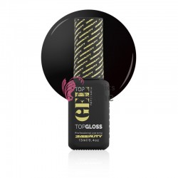 Top Gel Hema Free Black, Gel de luciu 2M Beauty, Top Coat negru extra lucios 13 ml